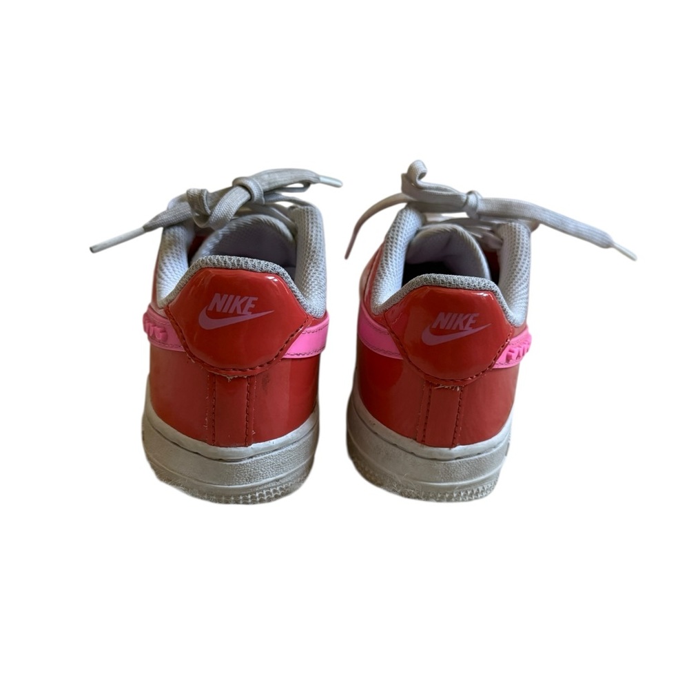 Nike Force 1 LV8 Kids Red, Pink and White Sneakers - Picture 3 of 5